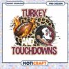 Turkey and Touchdowns Football PNG Design for Fall Fun 2 Turkey and Touchdowns Football PNG Design for Fall Fun