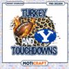 Turkey & Touchdowns PNG Design 1 Turkey & Touchdowns PNG Design