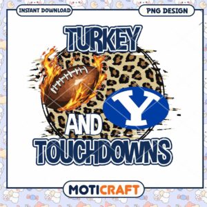 Turkey & Touchdowns PNG Design