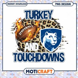 Turkey & Touchdowns PNG Sublimation