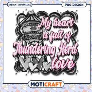 Thunder Herd Love PNG Design