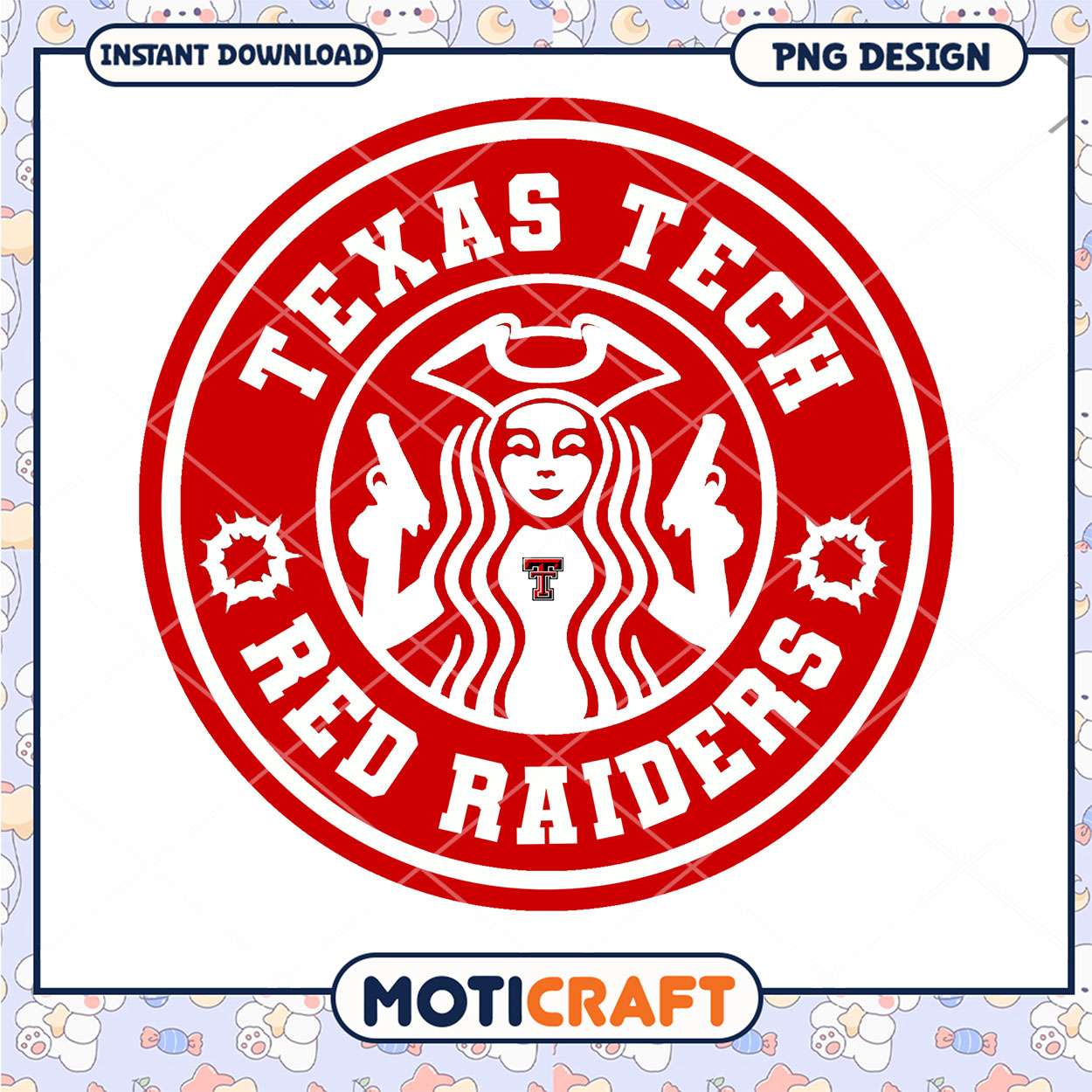 Texas Tech Red Raiders PNG Design for Instant Download Texas Tech Red Raiders PNG Design for Instant Download