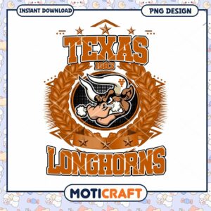 Texas Longhorns PNG Design 1883