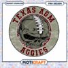 Texas A&M Skull Football PNG Design