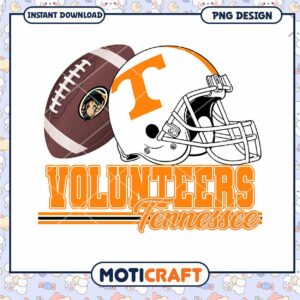 Tennessee Volunteers Football PNG Design Instant Download
