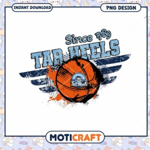 Tar Heels Basketball PNG Design