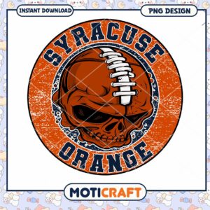 Syracuse Orange Skull Football PNG