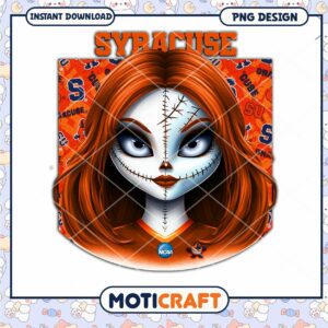 Syracuse Orange Girl PNG Sublimation Design