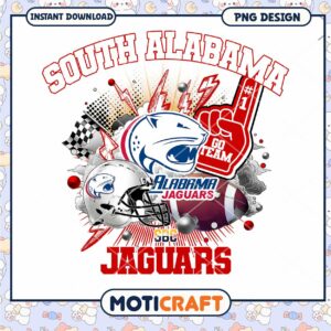 South Alabama Jaguars PNG Design