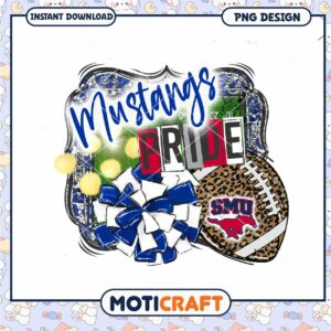 SMU Mustangs Pride PNG Sublimation
