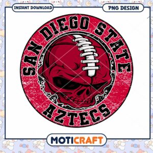 San Diego State Aztecs Skull PNG