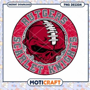 Rutgers Scarlet Knights Skull PNG