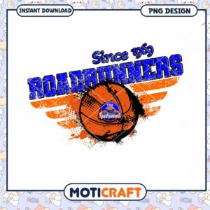 Roadrunners Basketball PNG Design 1969