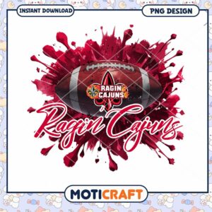 Ragin Cajuns Football PNG Design