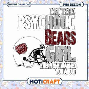 Psychotic Bears Girl PNG Design