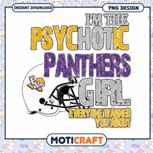 Psychotic Panthers Girl PNG Design