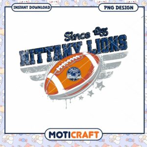 Penn State Nittany Lions PNG Football Design