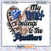 Panthers Heart PNG Design Football Team 2 Panthers Heart PNG Design Football Team