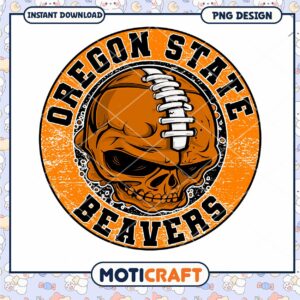 Oregon State Beavers Skull PNG