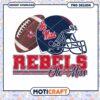 Ole Miss Rebels PNG Football Design