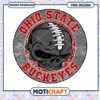 Ohio State Buckeyes Skull PNG Design