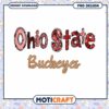 Ohio State Buckeyes PNG Design for Instant Download Art