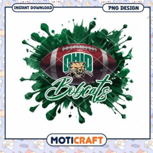 Ohio Bobcats Football PNG Design