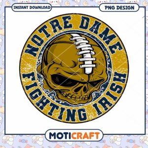 Notre Dame Fighting Irish Skull PNG