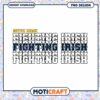 Notre Dame Fighting Irish PNG Design