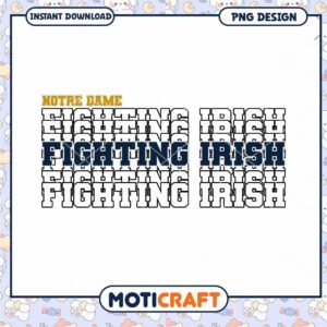 Notre Dame Fighting Irish PNG Design