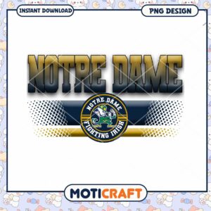Notre Dame Fighting Irish PNG Design Instant Download