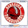 Nebraska Cornhuskers Skull PNG Design