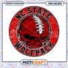 NC State Wolfpack Skull PNG Design