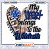 My Heart Belongs to the Wildcats PNG Instant Download Design