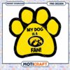 My Dog Is A Hawkeye Fan Paw Print PNG