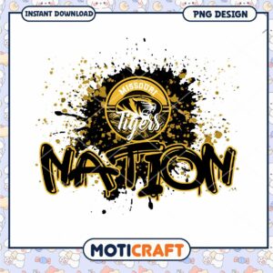 Missouri Tigers Nation PNG Design