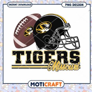 Missouri Tigers Football PNG Design