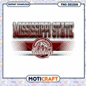 Mississippi State Bulldogs PNG Instant Download Design File