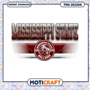 Mississippi State Bulldogs PNG Design for Instant Download