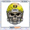 Michigan Wolverines Skull Football Helmet PNG