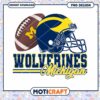 Michigan Wolverines PNG Football Design