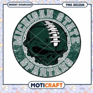 Michigan State Spartans Skull PNG