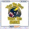 Michigan Football Smoke PNG Design