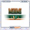 Miami Hurricanes PNG Design Instant Download