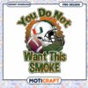 Miami Hurricanes Football PNG Sublimation Design