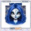 Memphis Blue Haired Character PNG Instant Download Design
