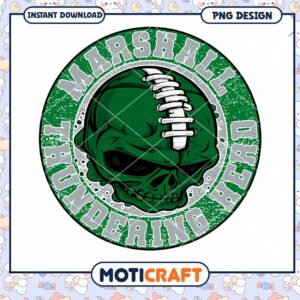 Marshall Thundering Herd Skull PNG