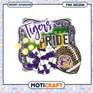 LSU Tigers Pride PNG Sublimation