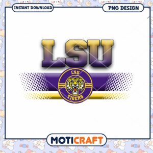 LSU Tigers PNG Design Instant Download
