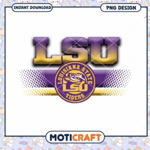 LSU Tigers Instant Download PNG Graphic Design File